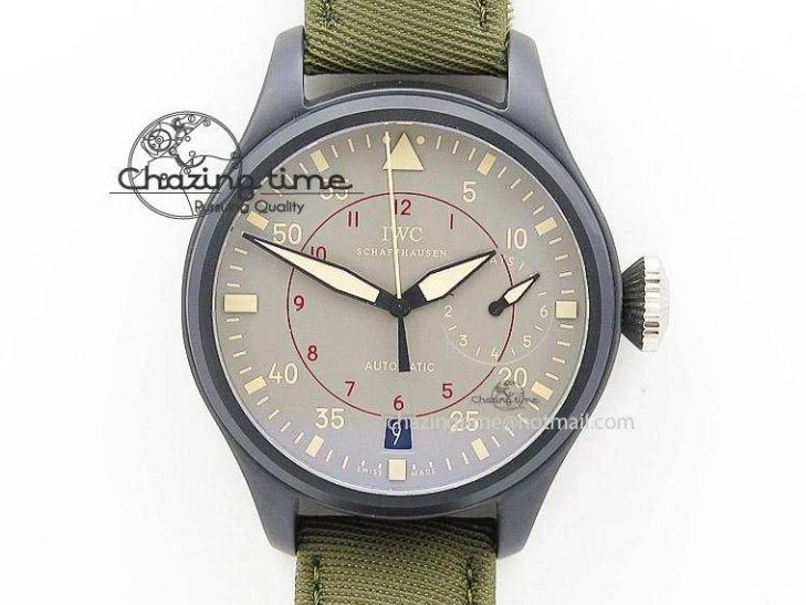 MIROTIME 0111 Reliable Portuguese Chrono IW3716 Z+F 1:1 Best Edition Red Dial on Red Rubber Strap A 7015